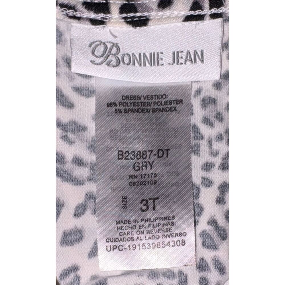 Bonnie Jean leopard print dress size 3T - Picture 3 of 3